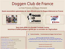Tablet Screenshot of doggenclub.com